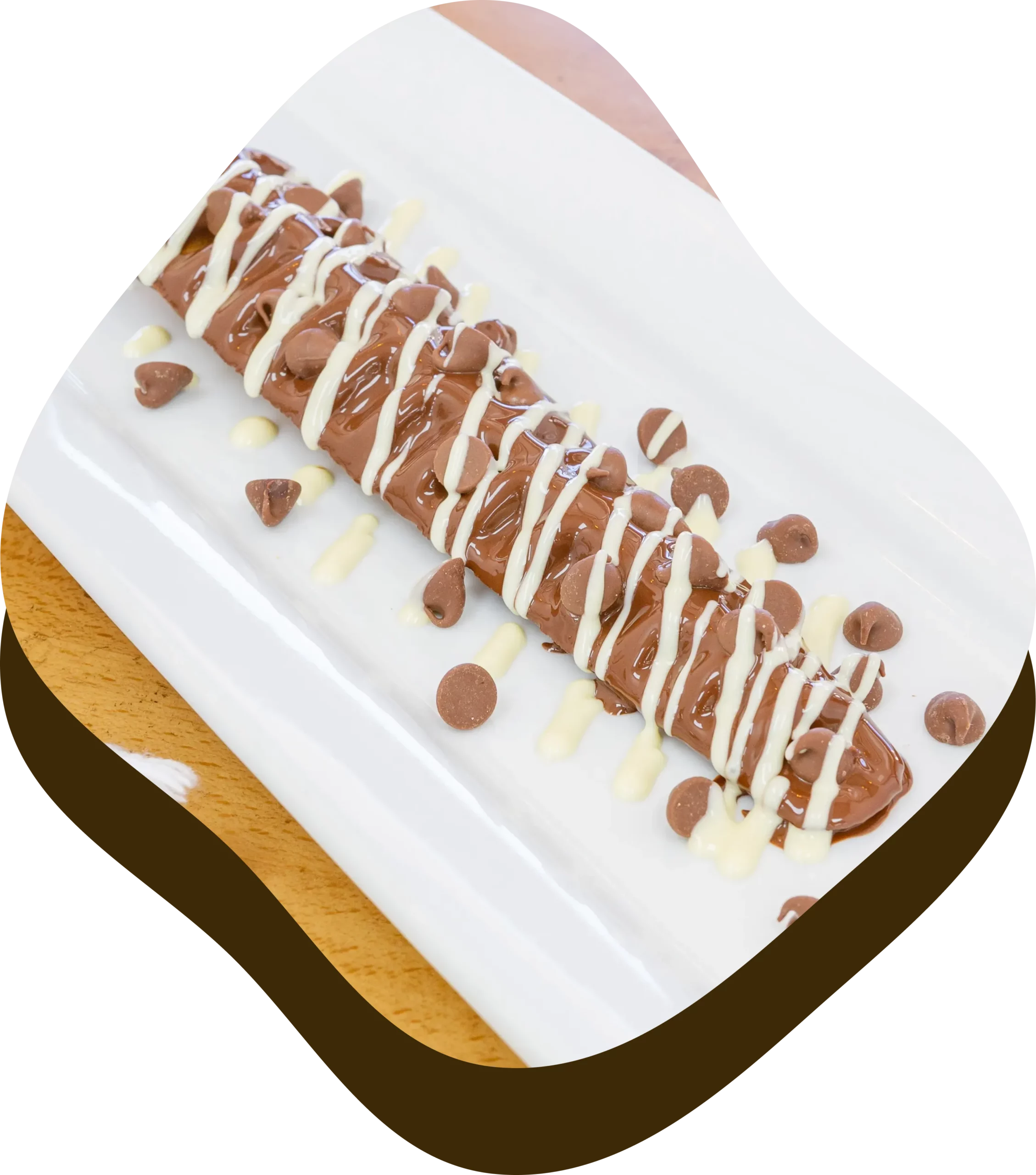 Chocolate covered waffle